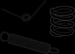compression, extension and torsion springs